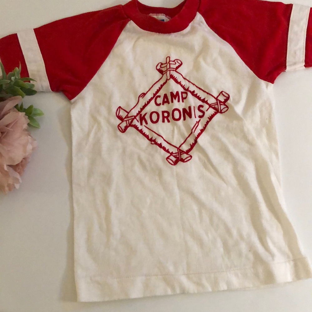 CAMP KORONIS Kids T shirt Small Vintage Camp T 80’s Camp KORONIS T shirt
